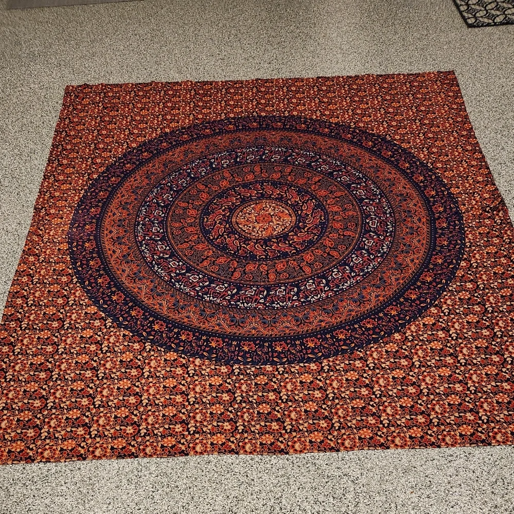 BUNDLE - Magical Thinking Medallion Tapestry + India Peacock Mandala Tapestry - Picture 2 of 8